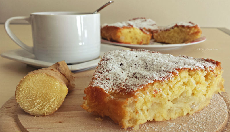 ciambella con pere e zenzero colazione