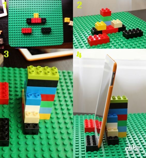 riciclare i Lego porta smartphone