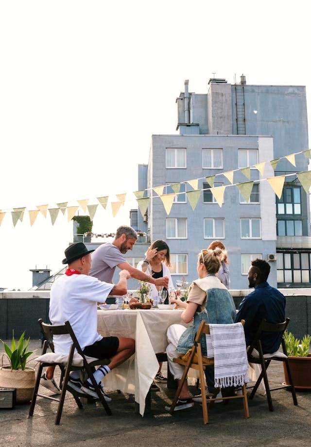 rooftop party in terrazzo